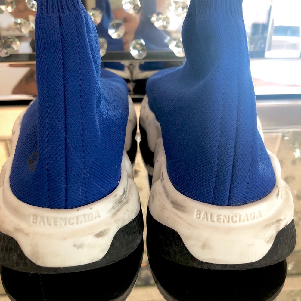 Kids Royal Blue Balenciagas - Picture 5 of 6